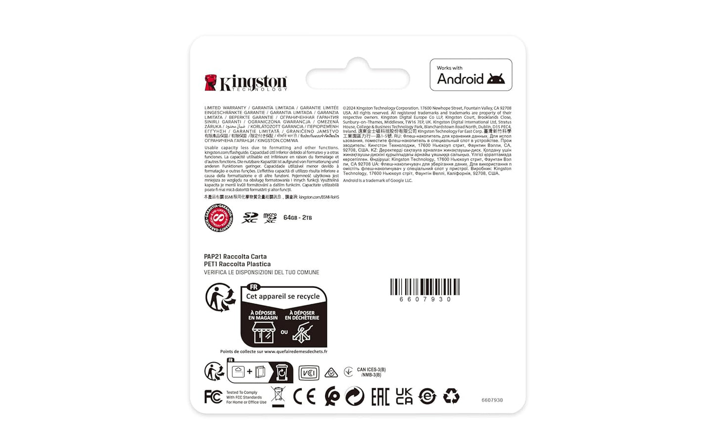 Kingston 64GB 100MB/s 10, U1, V10 SDS3/64GB Canvas Select Plus SD Card Up to Class UHS-I