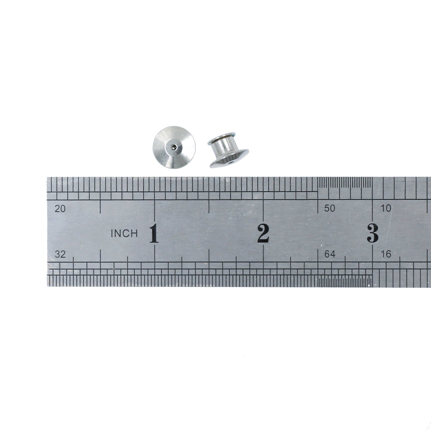 SUBANG 100 Pieces Metal Pin Backs Locking Pin Keepers Locking Clasp with Storage Case