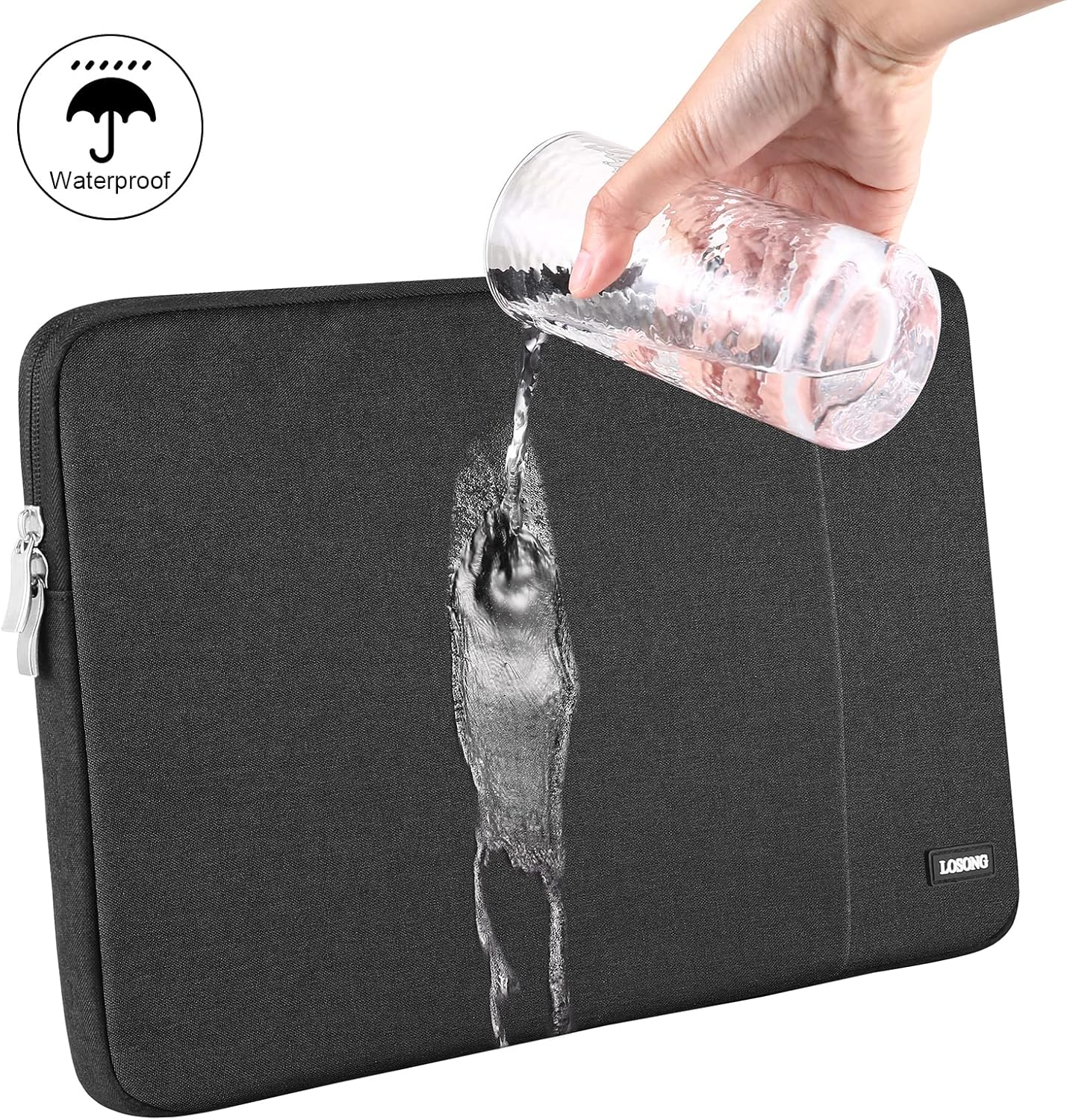Losong 15.6 Inch, 16.1/15.6 Size-15.3"x9.8" Portable Monitor Case Protective Carrying Sleeve for Most in Monitors