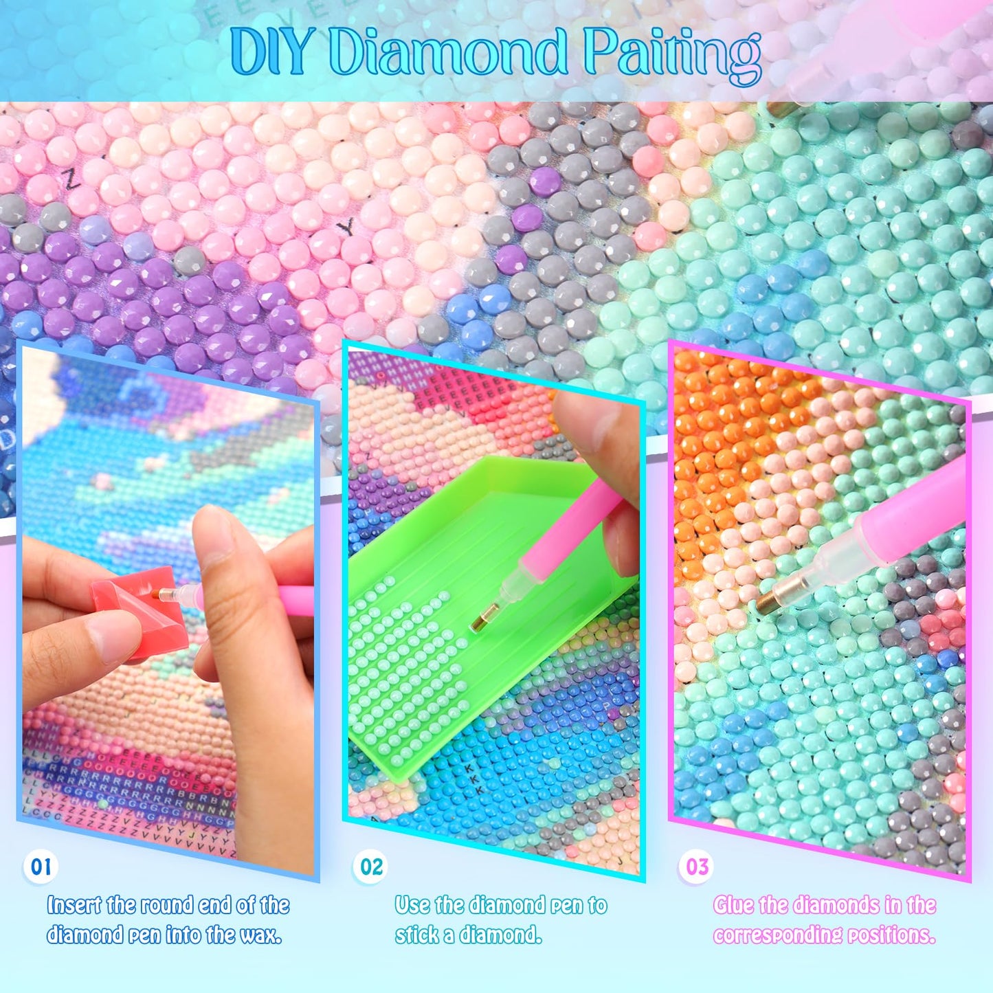 JXAVAXDE Adults Only Diamond Painting Set Strawberry Fields, Decoration for Diamond Painting Lovers, Fresh Strawberries Ideal Gift 5D Diamond Art 12x16 Inches