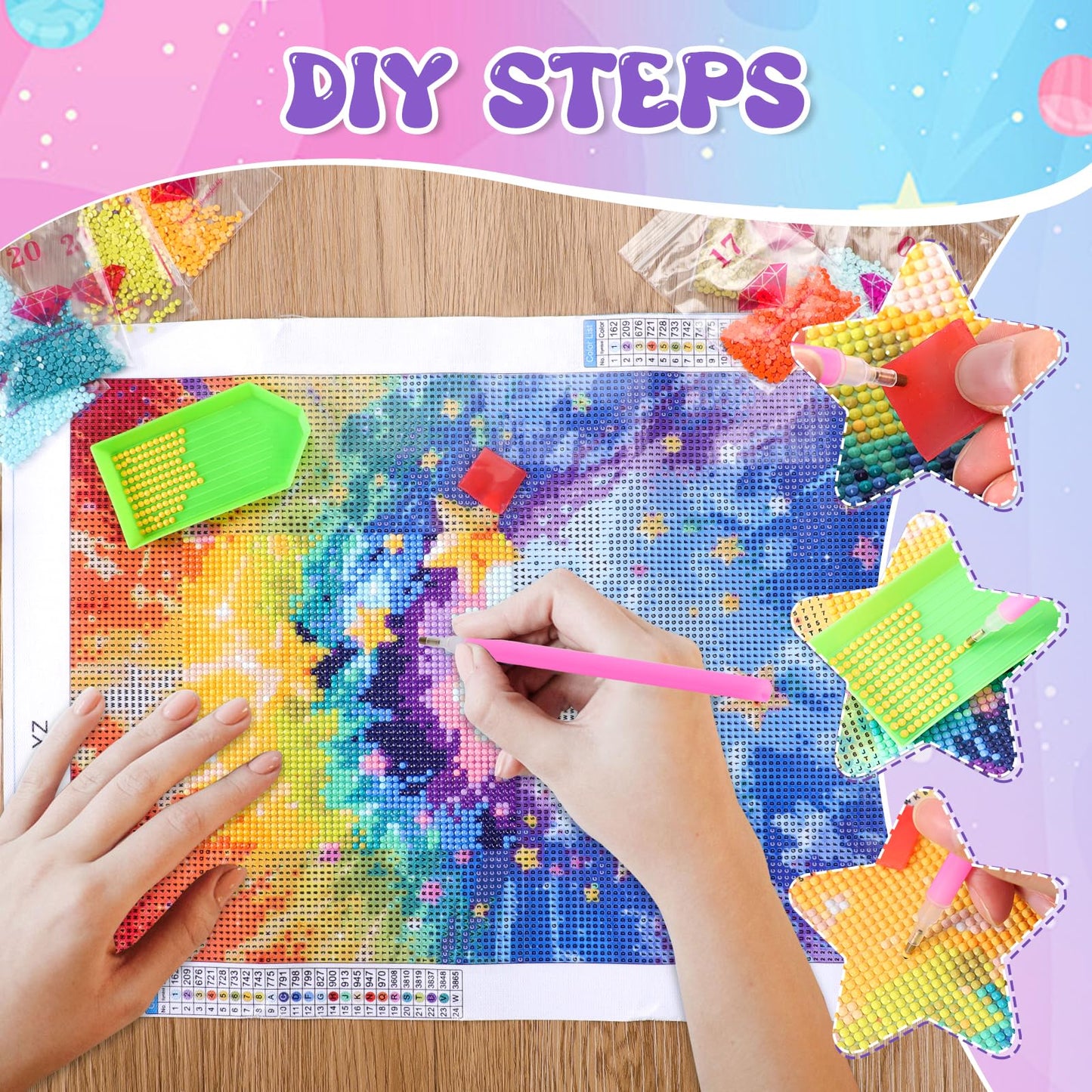 QLTBPVJK 5D Green Tropical Plant Prints Diamond Painting Kits Green Plants Diamond Painting, Full Round Diamond Art Kits for Adults Dots Piant by Numbers Kits 12x16 Inch