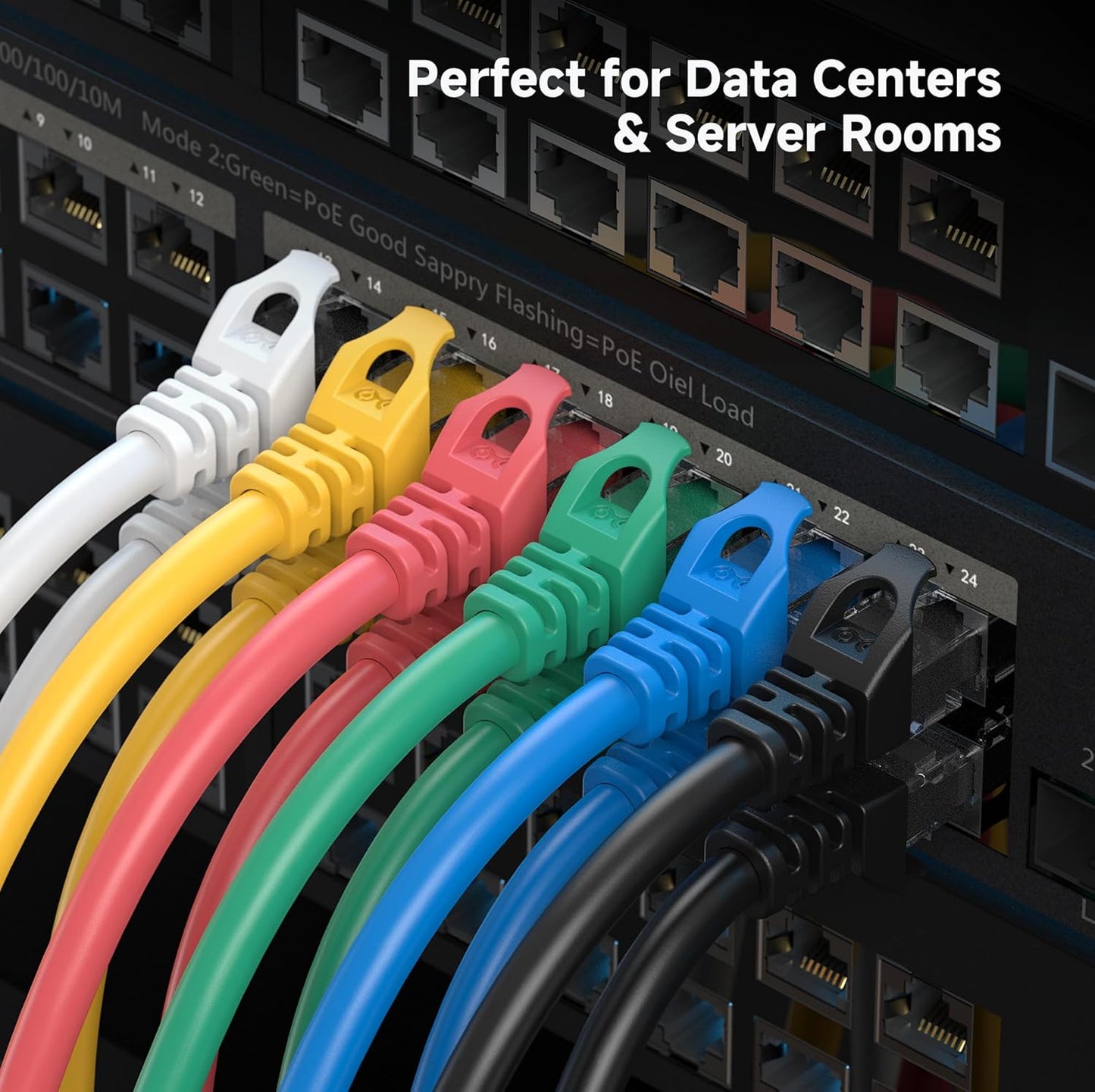 10Gbps 5-Pack 6 10ft, 6 Cat6 Cable Matters Snagless Cat Ethernet Cable - Cat Cable, Cord, Ethernet Cord, White