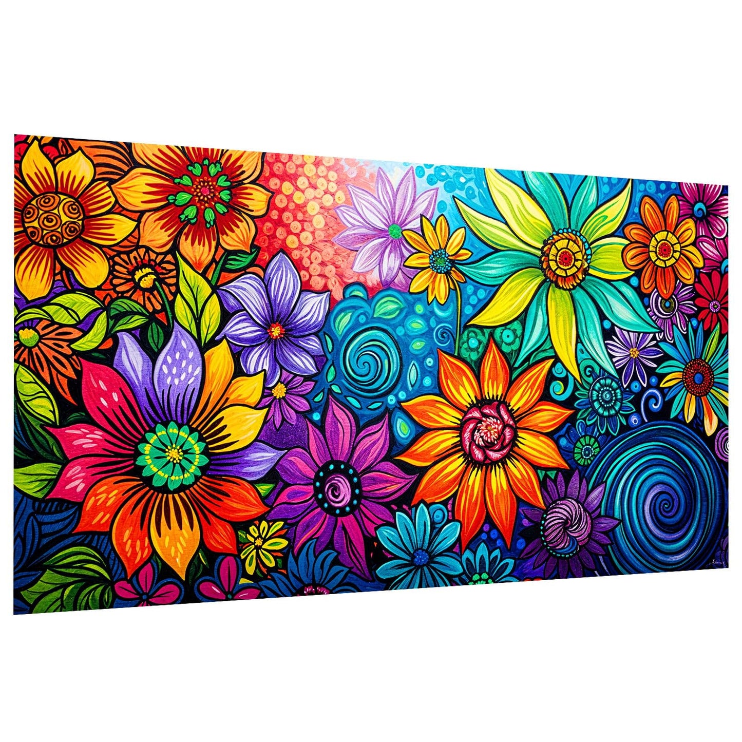 JOOZ Diamond Painting Kits for Adults - DIY 5D Large Diamond Art Kits for Adults Flowers, Full Drill Diamond Art Flowers Kit, Gem Art Kits for Home Wall Decor (27.5 X 15.7 Inch)
