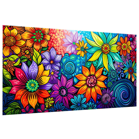 JOOZ Diamond Painting Kits for Adults - DIY 5D Large Diamond Art Kits for Adults Flowers, Full Drill Diamond Art Flowers Kit, Gem Art Kits for Home Wall Decor (27.5 X 15.7 Inch)