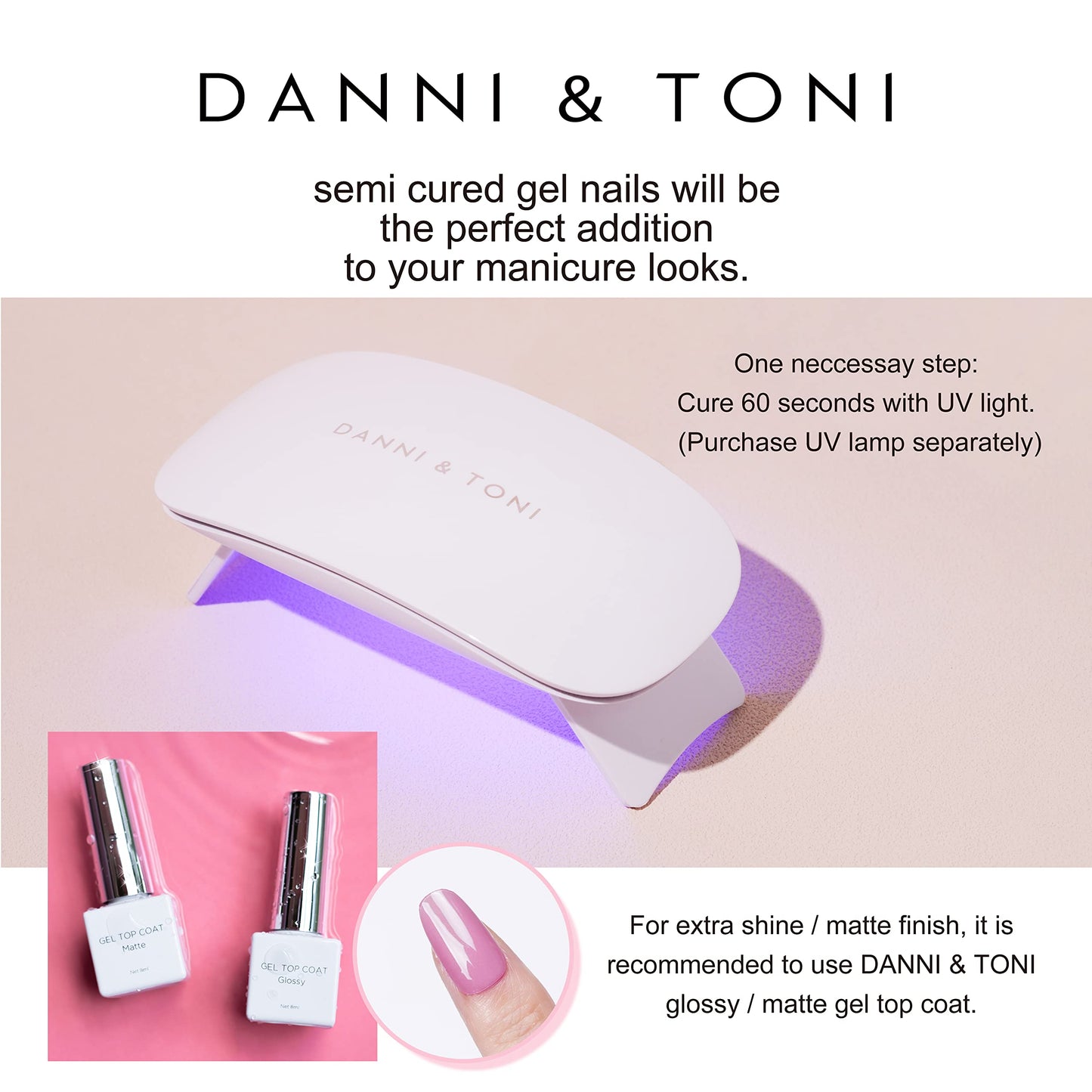 DANNI & TONI Semi Cured Gel Nail Strips Dark Red (Bonfire Night) Cat Eye Magnetic Gel Nail Wraps 28 Stickers