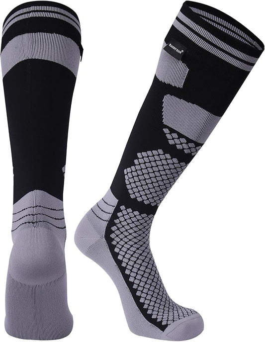 RANDY SUN Waterproof Skiing Socks, [SGS Certified] Unisex Knee High Breathable Hiking Trekking Sock 1 Pair
