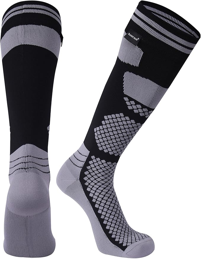 RANDY SUN Waterproof Skiing Socks, [SGS Certified] Unisex Knee High Breathable Hiking Trekking Sock 1 Pair