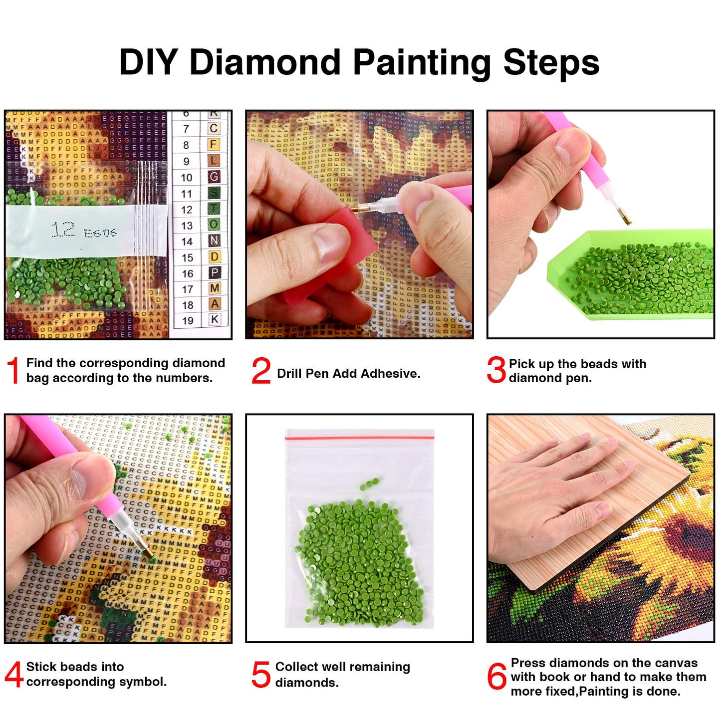 KTHOFCY 5D DIY Diamond Painting Kits for Adults Kids Farmhouse Full Drill Embroidery Cross Stitch Crystal Rhinestone Paintings Pictures Arts Wall Decor Painting Dots Kits 15.7X11.8 in