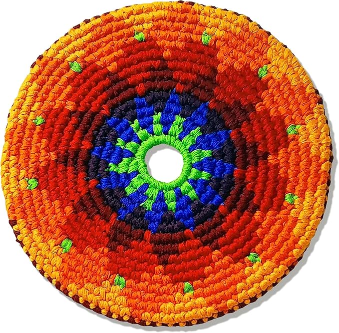 Buena Onda Indoor Flying Disc - 7'' Flexible Sport Disc for Indoor and Outdoor Play - Amazing Handmade Quality from Guatamala - Pocket Discs are Played in Over 20 Family Fun Games