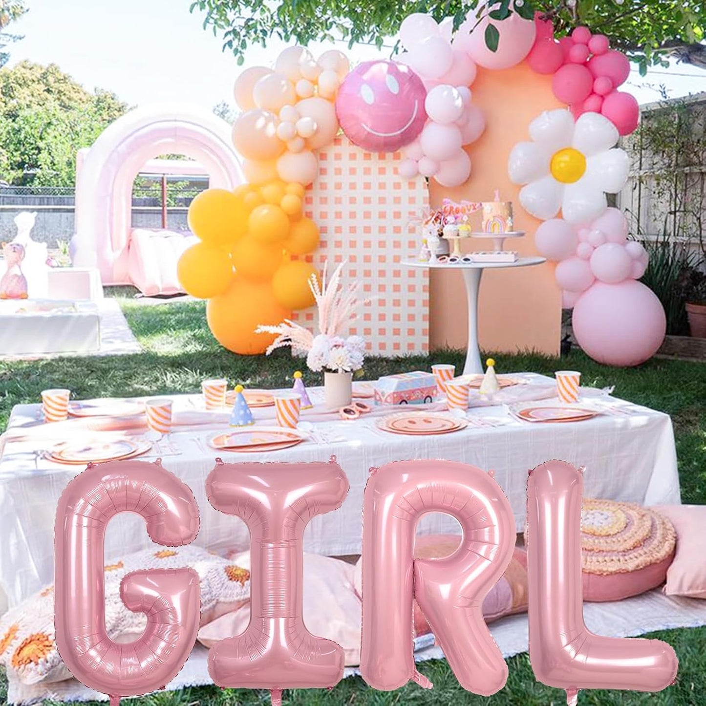 Skiennix 40-Inch Pastel Pink Letter V Balloon - Giant Custom Mylar Foil for Birthday Parties