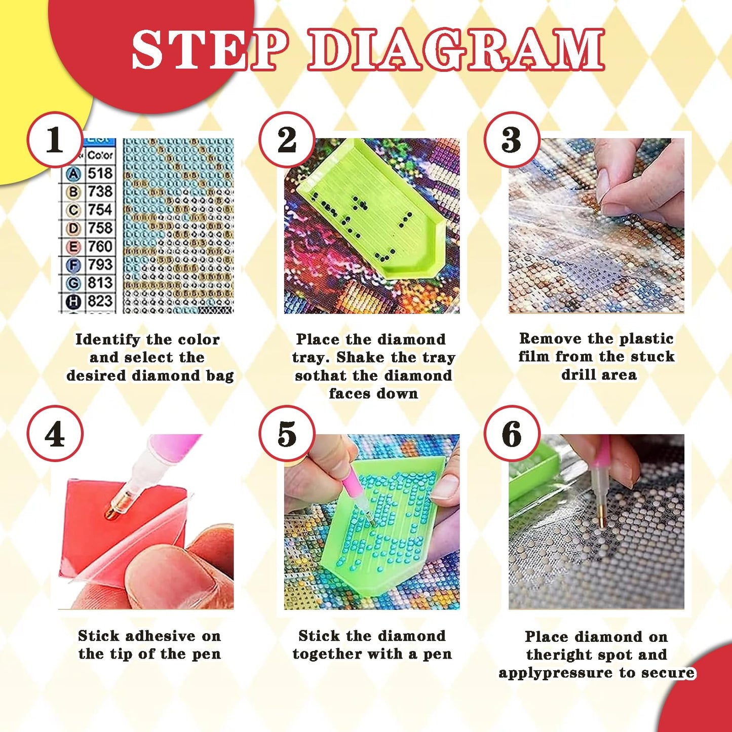 Leatrice 6 Pack Landscape Diamond Painting Kits for Adults 5D Diamond Art Kits Gem Art Full Drill Round Diamond Dots for Beginners Women DIY Home Wall Decor 11.8x15.7 Inches