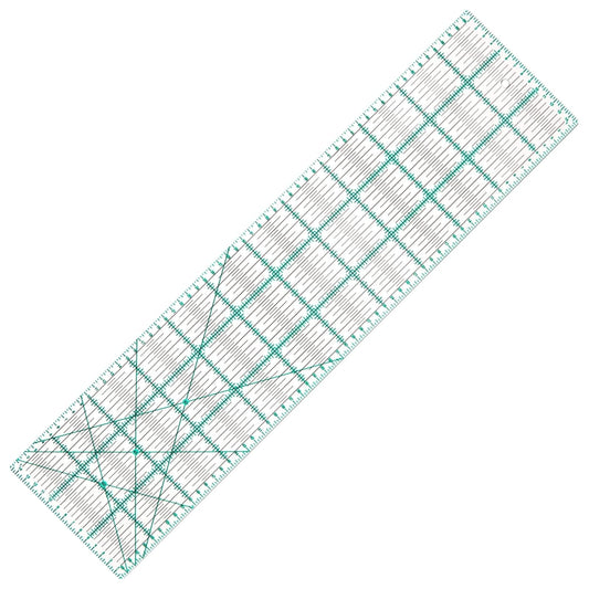 MANUFORE Quilting Ruler 15 x 60cm Sewing Acrylic Ruler Anti-Slip Metric Ruler DIY Quilting Tools with Clear Printed Lines for Precise Cutting