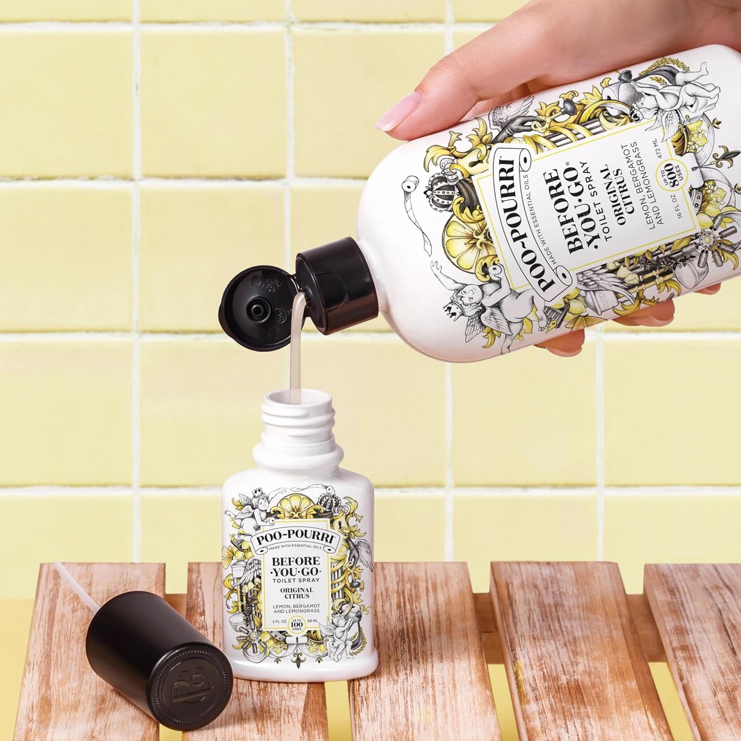 Poo-Pourri Before-You-Go Toilet Spray - Original Citrus Travel Size | 0.34 Fl Oz, Up to 20 Uses, TSA Approved