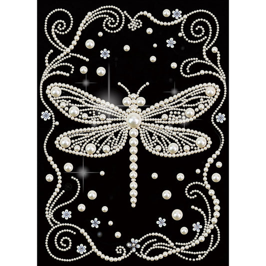 WSLWXSHM Pearl Diamond Painting Kits for Adults Dragonfly, 5D Special Shape Diamond Art Kits for Beginners, Crystal Rhinestones Diamond Painting for Home Wall Decoration Gift 12×16inch/30×40cm, Animal