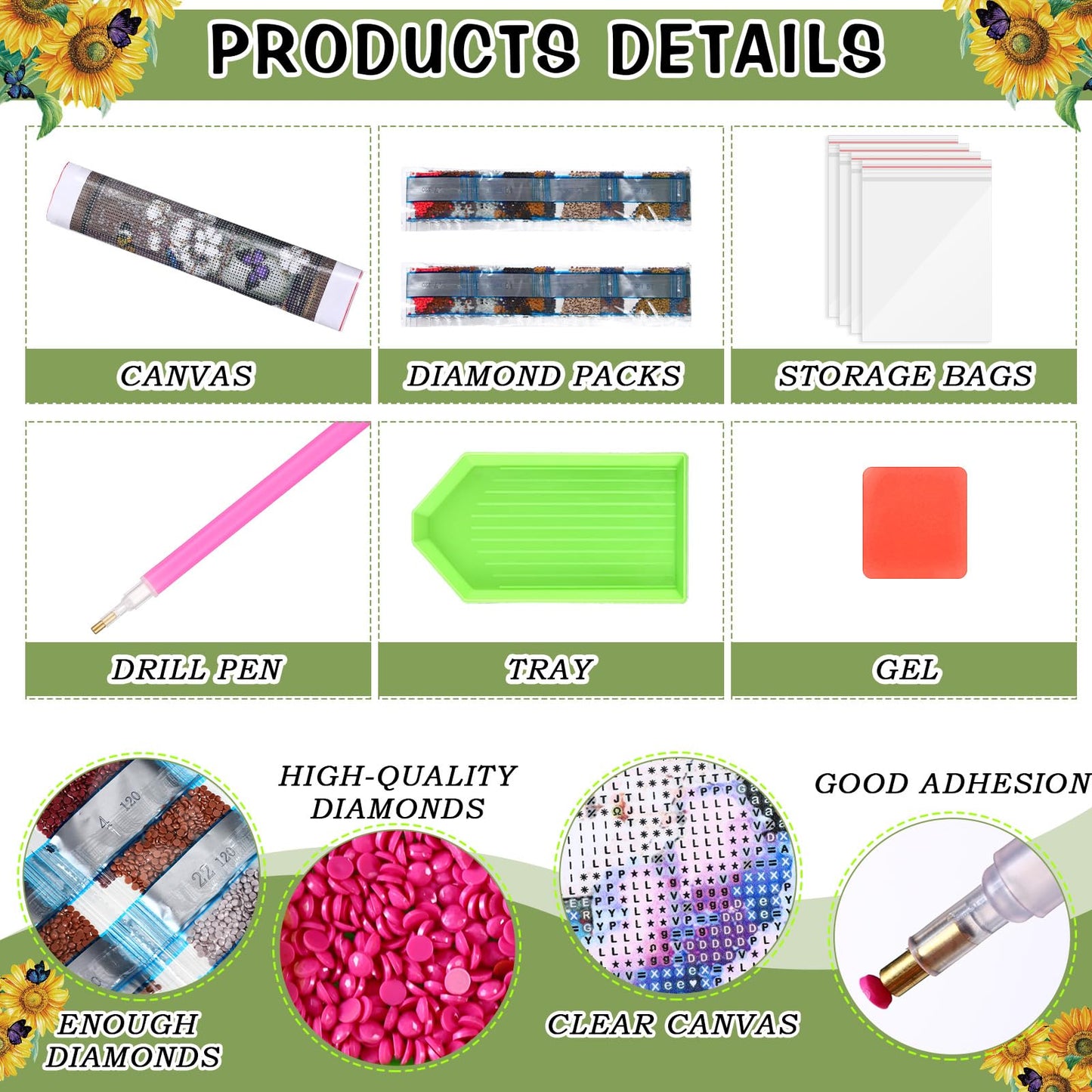 Cinnvoice 12 Pack Floral Diamond Art Painting Kits for Adults Beginners Inspirational Bible Verse Christian 5d Round Full Drill Gem Crafts for Home Wall Decor 12 x 16 Inch