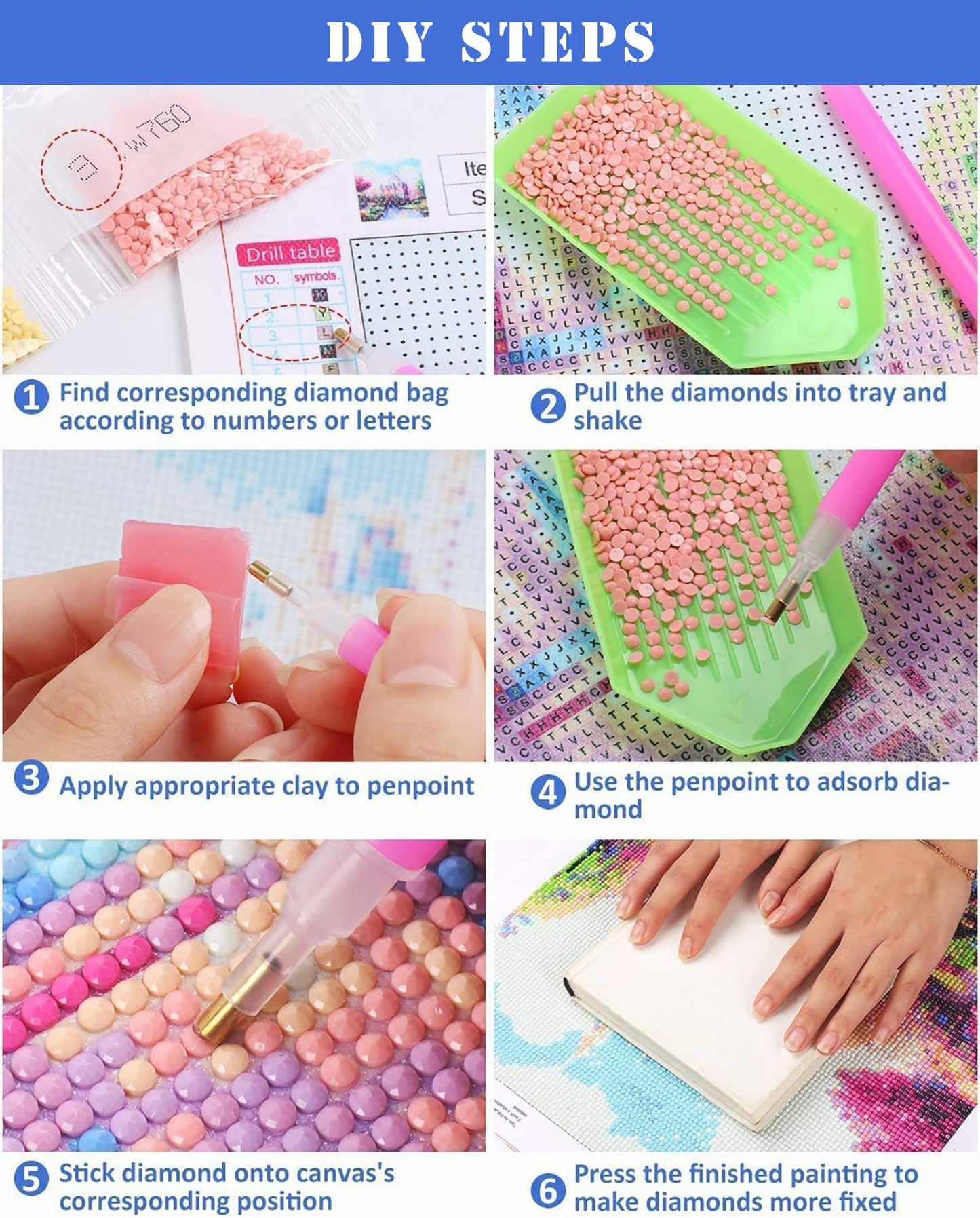 DIY Diamond Painting Diamond Art, 5D Bear Full Drill Cross Stitch Embroidery Kits