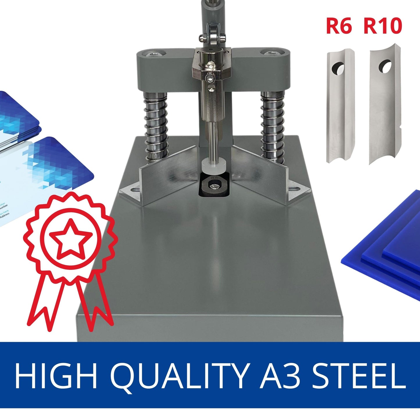 Corner Rounder Cutter Machine - Heavy Duty Corner Rounder for Paper Cardstock and PVC Cards Precision Cutting Tool for Rounded Edges Ideal for Office Crafting and Business Use