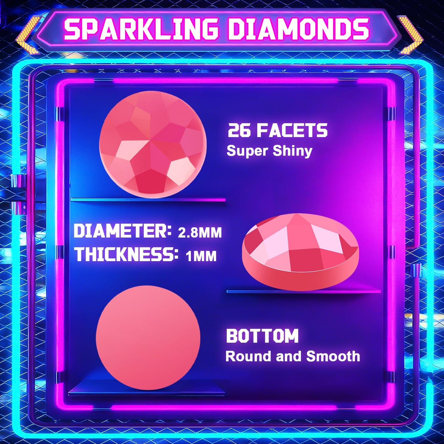 UPABLUNSO Diamond Painting Kits for Adults Neon Light Painting DIY 5D Full Drill Diamond Dots Paintings with Diamonds Gem Art and Crafts Home Decor 12"x16"