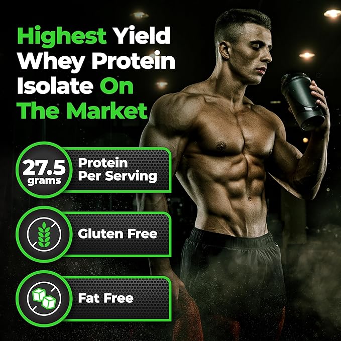 Species Nutrition Isolyze Whey Protein Powder, 100% Whey Isolate for Muscle Building, 27.5g Protein Per Scoop, No Sugar & Low Fat (Chocolate Peanut Butter, 22 Servings)