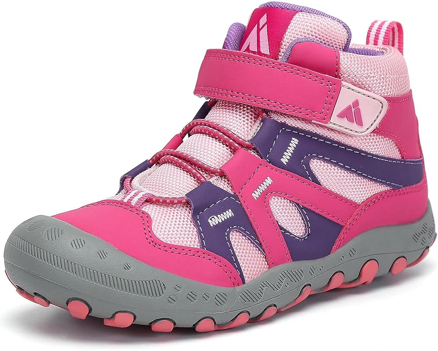 Mishansha Kids Hiking Boots Toddler Girls Boys Hiking Shoes Water-Resistant Anti-Collision Non-Slip Athletic Outdoor Trekking Boots