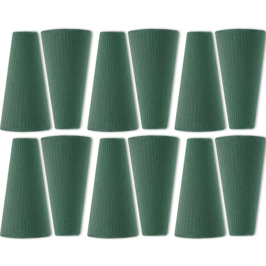Shihanee 12 Pcs Floral Foam Cones for Artificial & Fresh Flowers, 4.72 x 2.8 Inch Wet & Dry Green Foam Blocks for Cemetery Vase Inserts, Wedding Centerpieces, and DIY Flower Arrangement Supplies