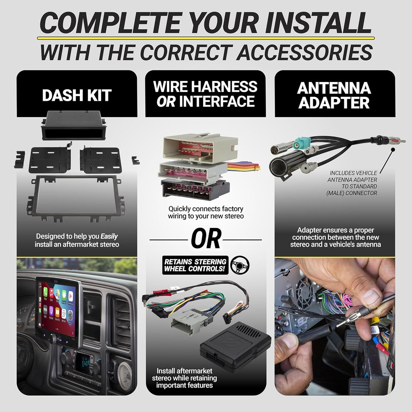 FD02B 1985-2004 Scosche Stereo Wiring Harness Compatible with Select Non-Amplified Ford, Lincoln, Mazda, Mercury