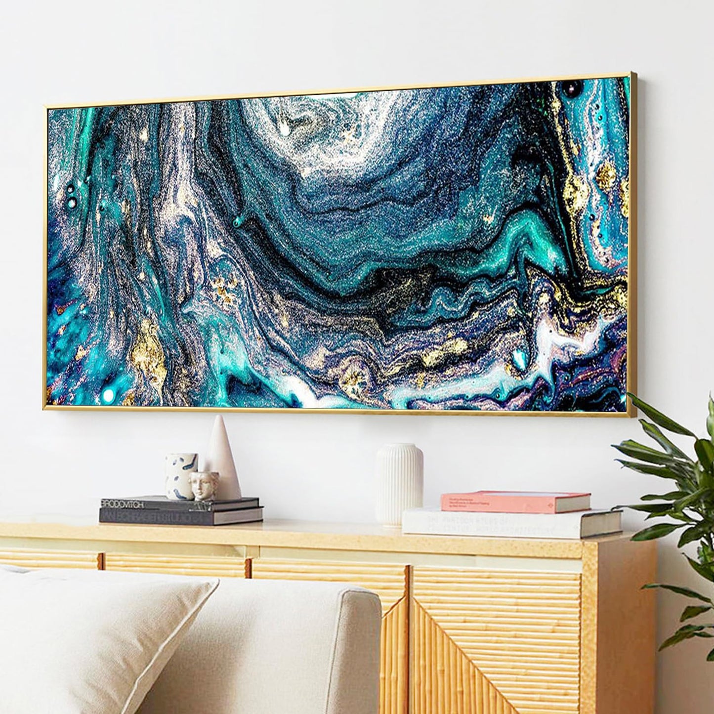 YALKIN Square 5D Diamond Painting Kits for Adults,Abstract Large Diamond Art Kits Full Drill Diamond Painting Kit for Adult Beginners, DIY Crystal Picture Art for Home Wall Decor 40x70CM/15.8x27.6in