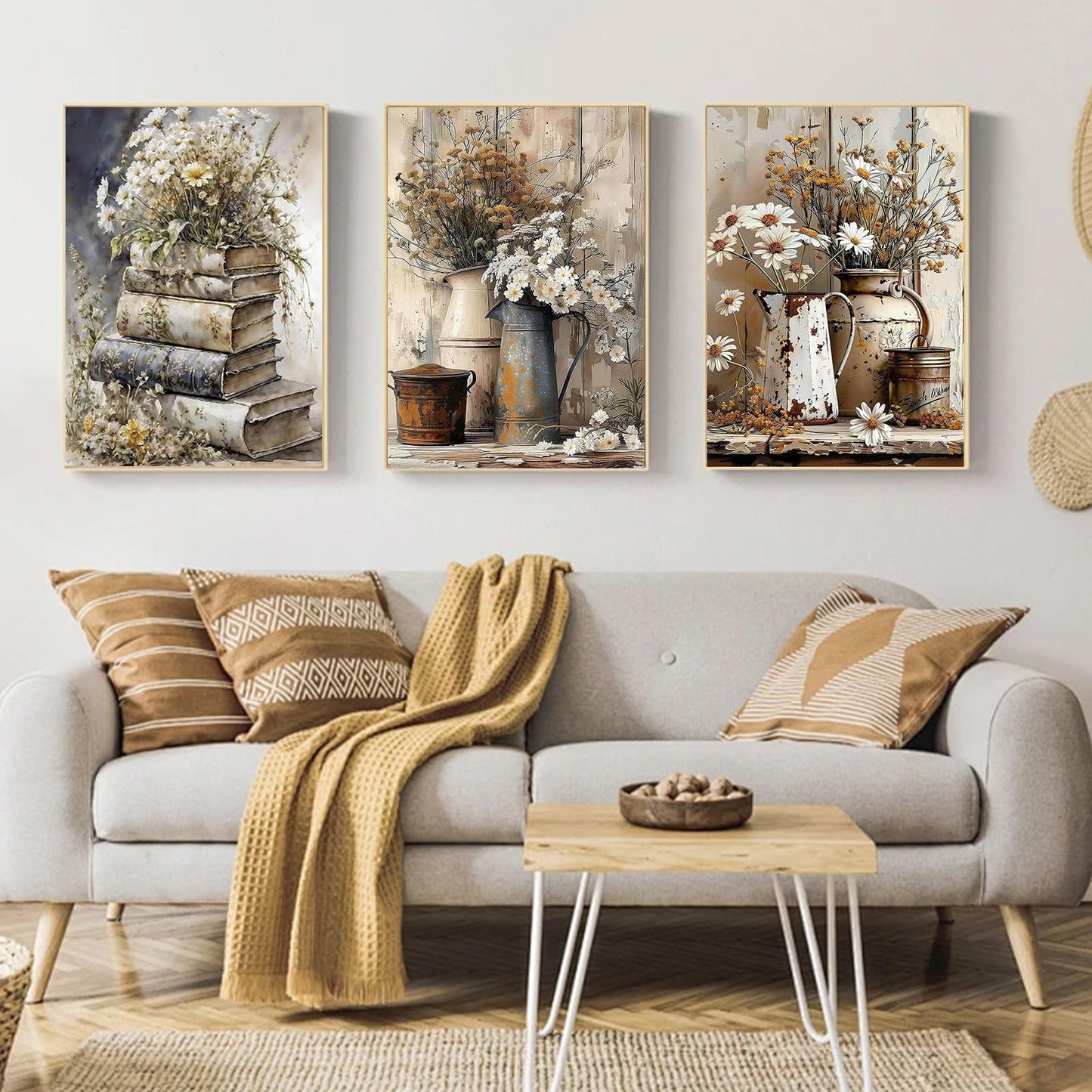 6 Pack Framhouse Diamond Painting Kits for Adults, Diamond Art Kits for Adults, DIY 5D Diamond Painting Kits for Beginners Home Wall Decor 12x16 inch