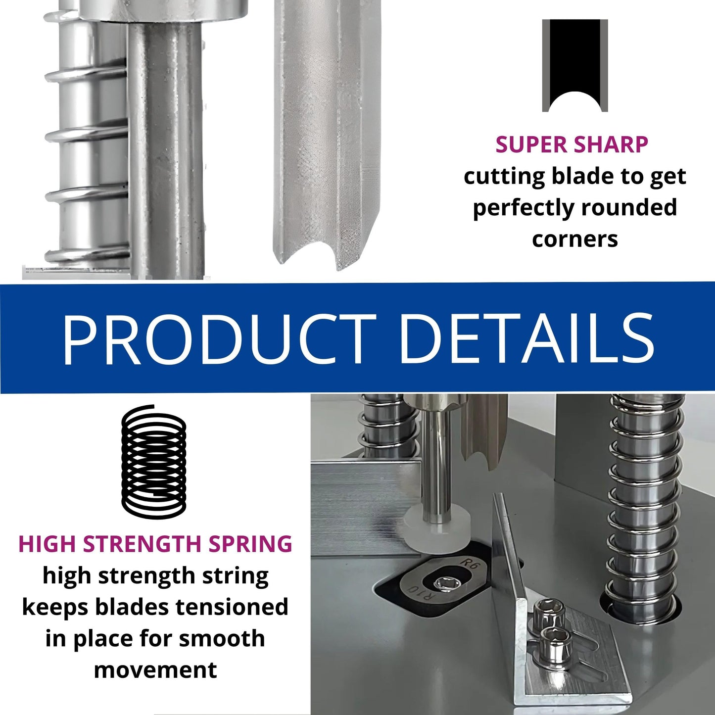 Corner Rounder Cutter Machine - Heavy Duty Corner Rounder for Paper Cardstock and PVC Cards Precision Cutting Tool for Rounded Edges Ideal for Office Crafting and Business Use