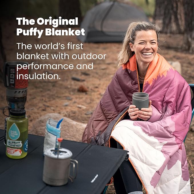 Rumpl Original Puffy Yellowstone National Park Blanket for Camping and Outdoors, V2, Yellowstone