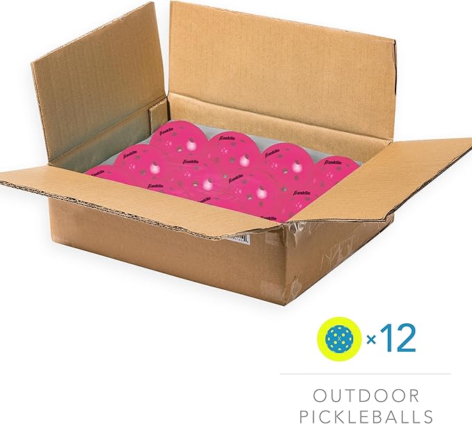 Franklin Sports X-40 Outdoor Pickleballs - Official Ball of USA Pickleball, APP Tour + US Open - Regulation Size