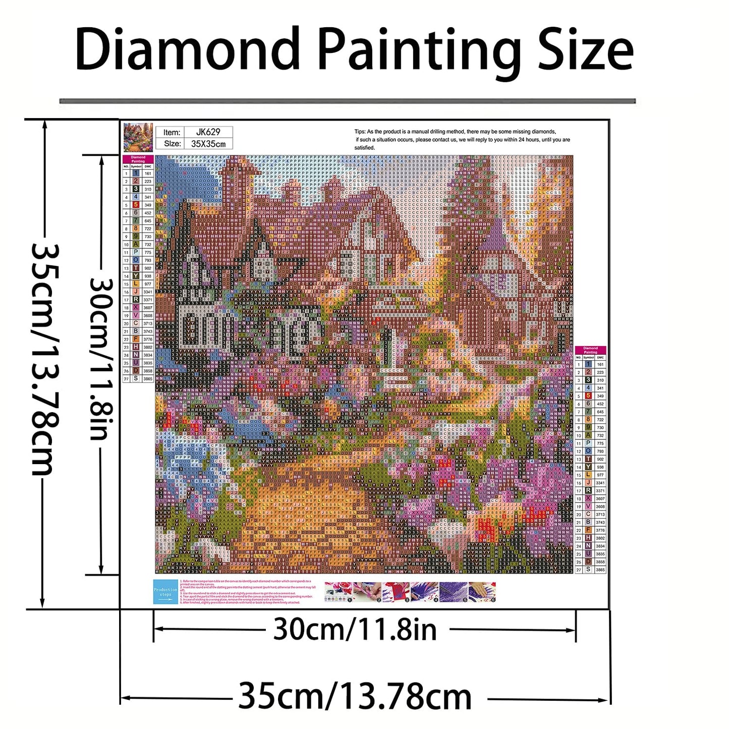 GXGLLPZBY 5D Diamond Painting Kit for Adults Beginners,DIY House Flower Paint By Diamond Art Kits,Suitability Friends Full Round Drill Diamonds Dots Gem Art,Home Wall Decor 13.78x13.78 Inch