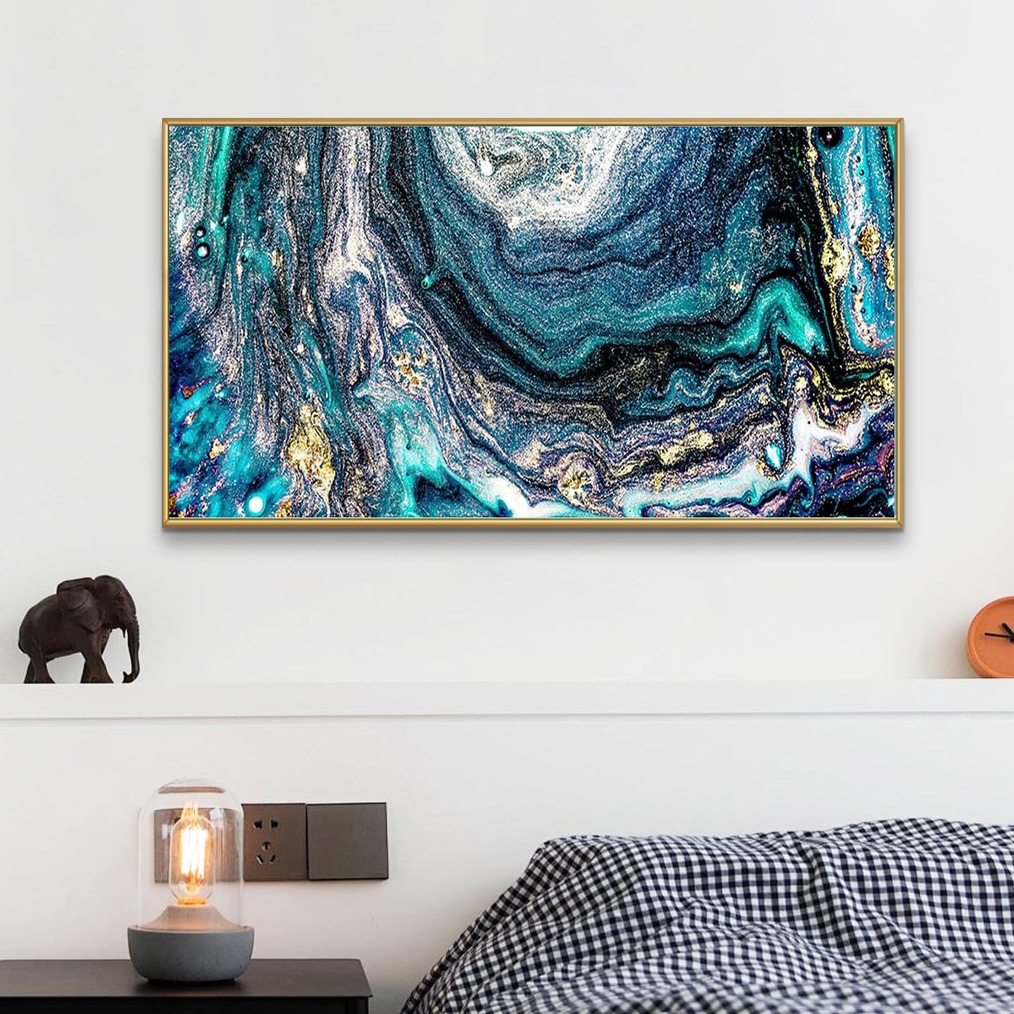 YALKIN Square 5D Diamond Painting Kits for Adults,Abstract Large Diamond Art Kits Full Drill Diamond Painting Kit for Adult Beginners, DIY Crystal Picture Art for Home Wall Decor 40x70CM/15.8x27.6in