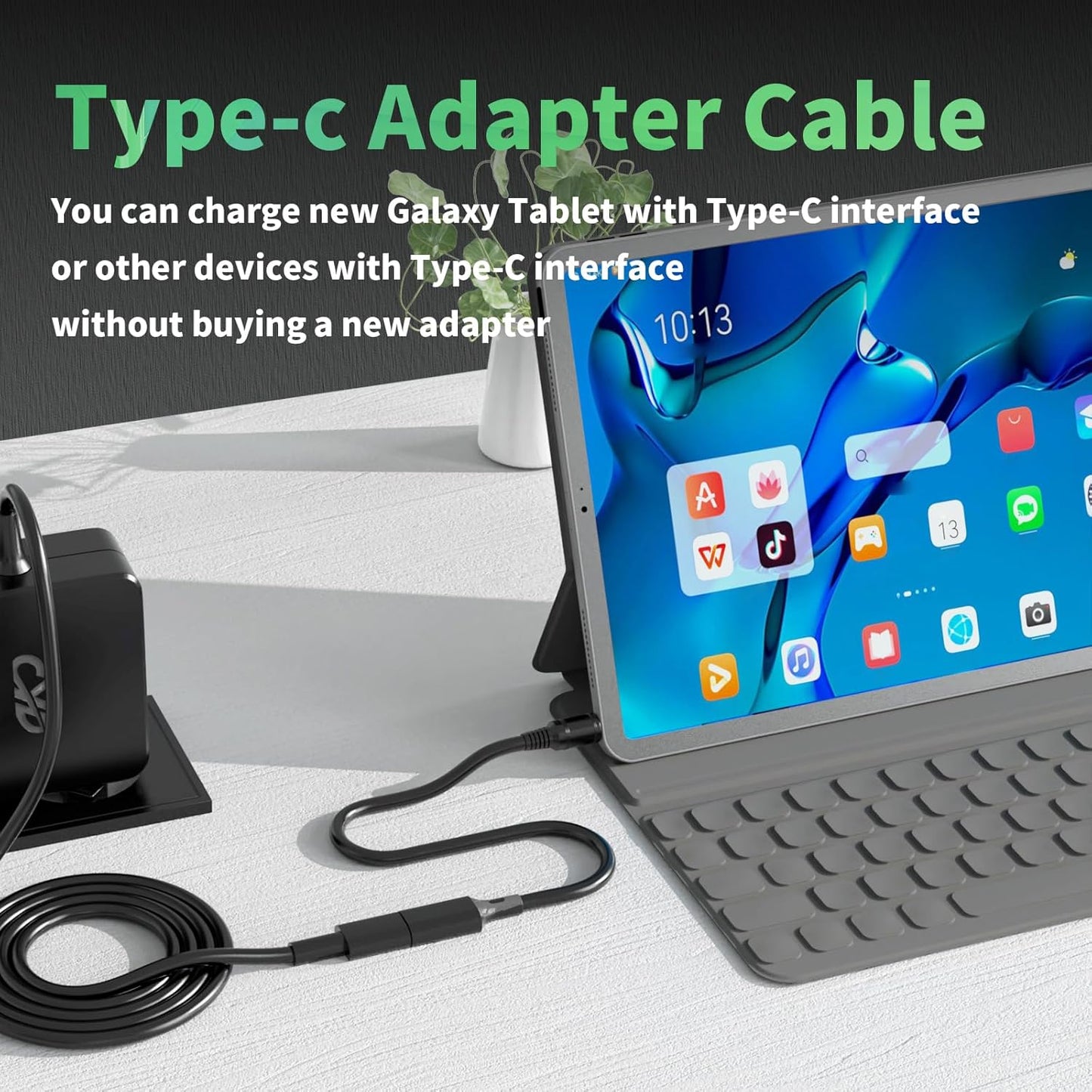 Varbmt 2Pack 15W 5V 3.5mm 1.35mm 3.28Ft PD USB C to DC x Adapter Cable, Type C Female to DC Power Charger Converter