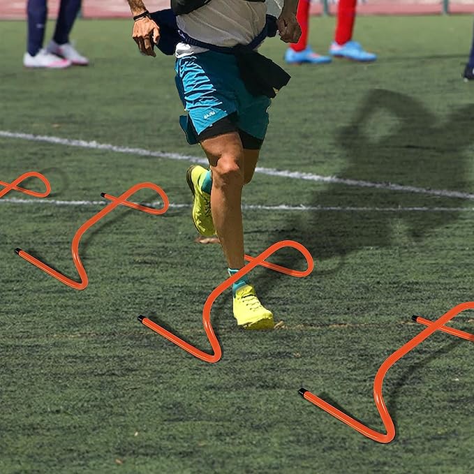 12 Hurdles Training Speed Agility Training Durable with 10 Marker Cone