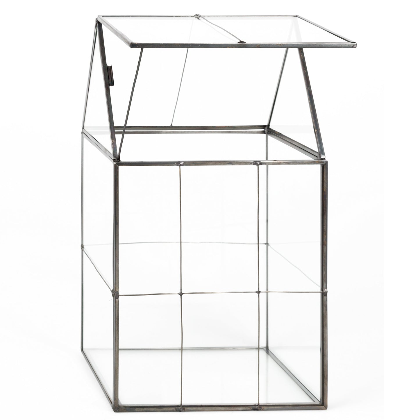 D'Eco Glass Geometric Centerpiece (6x5x11) - Planter Terrarium - Spring Home Decor & Wedding Letterbox - Fill with Succulents, Cacti, Air Plants, Moss, Flowers for Plant Lovers