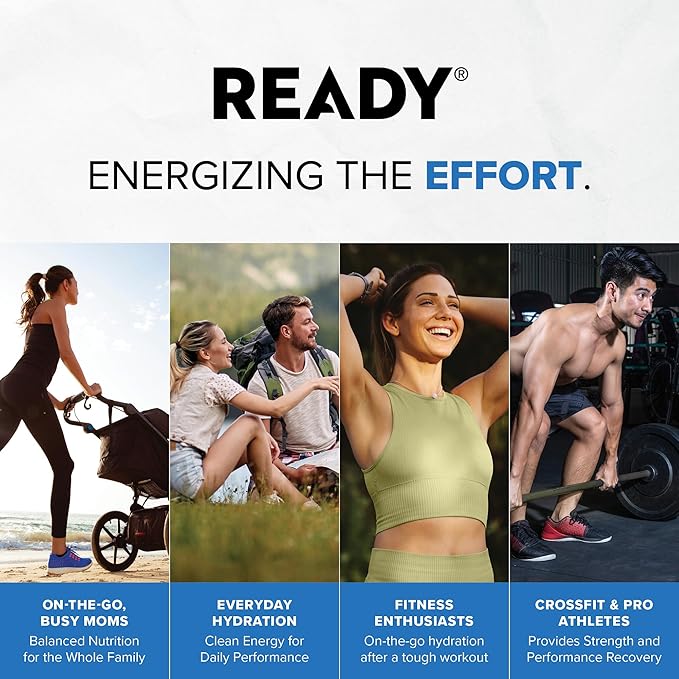Ready® Protein Water ??20g Whey Protein Isolate, Zero Sugar, Low-Calorie Sports Drink for Hydration & Recovery ??Electrolytes, Essential Amino Acids ??Cotton Candy Grape, 16.9 fl oz Bottles (12-Pack)