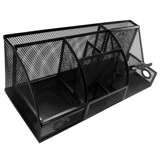 Mesh Desk Organizer Set Office Accessories - Desk Organization with multiple compartments for Desk Supplies, Desk Storage Organizer, Desktop Organizer with drawers, Desk Organizers and Accessories