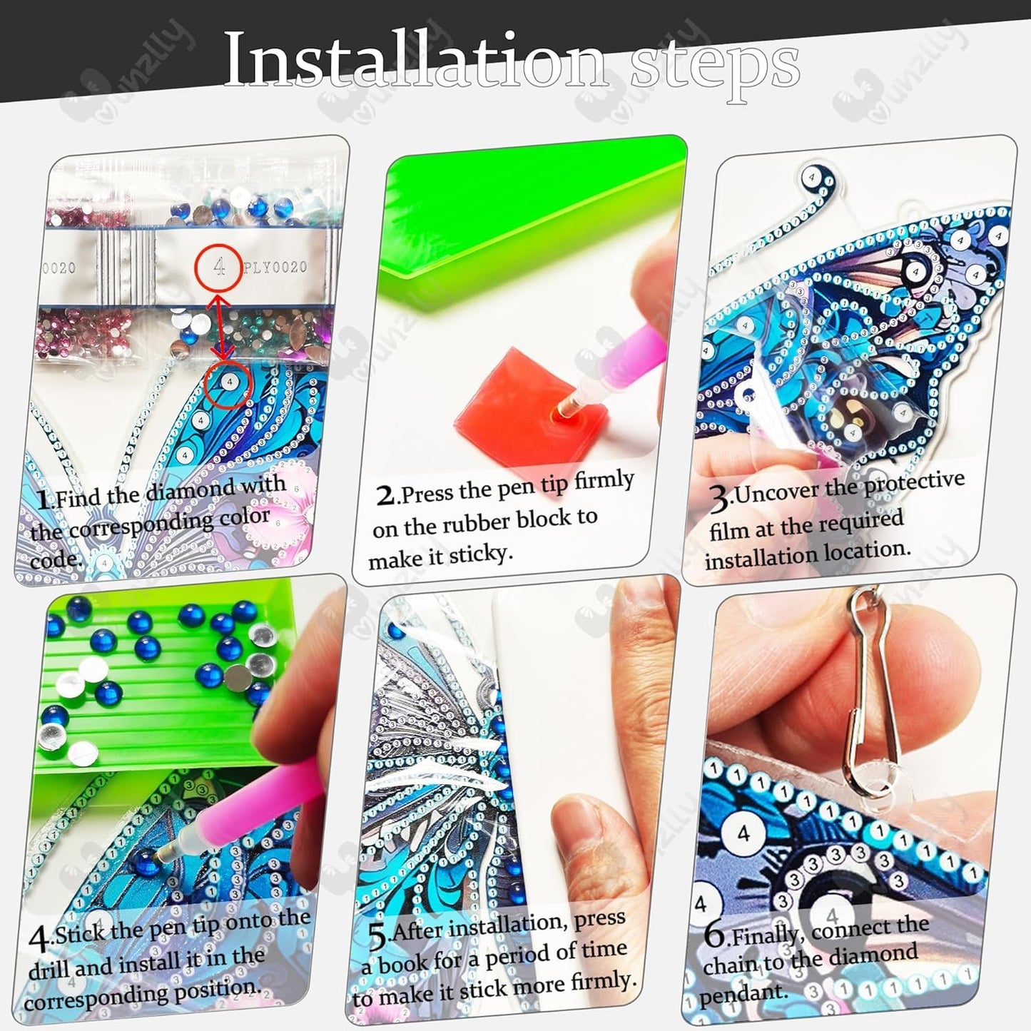 Diamond Art Hanging Kit for Adult,Special Shaped Rhinestone,Double Sided DIY Acrylic Diamond Art Painting Window Pendants Home Garden Wall Hanging Kits Hanging Ornament (Independence Day Flower)