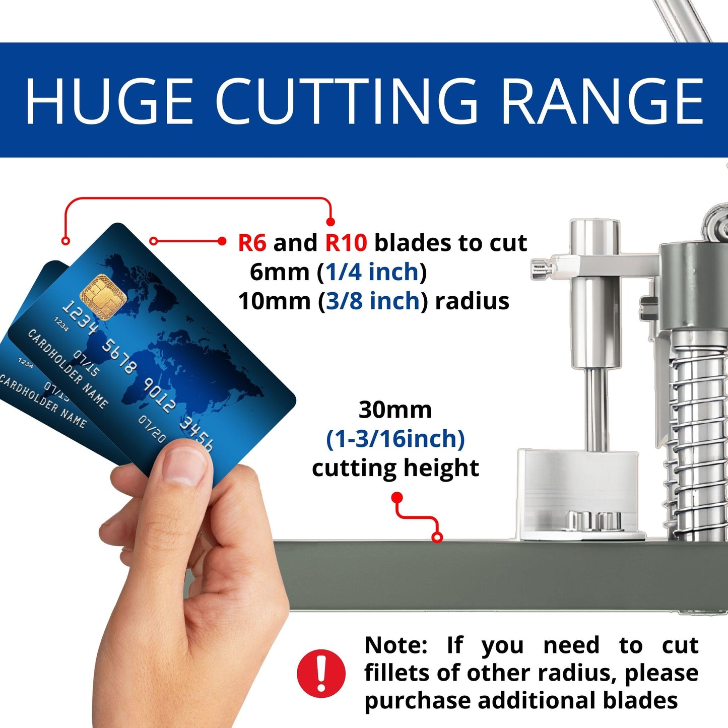 Corner Rounder Cutter Machine - Heavy Duty Corner Rounder for Paper Cardstock and PVC Cards Precision Cutting Tool for Rounded Edges Ideal for Office Crafting and Business Use