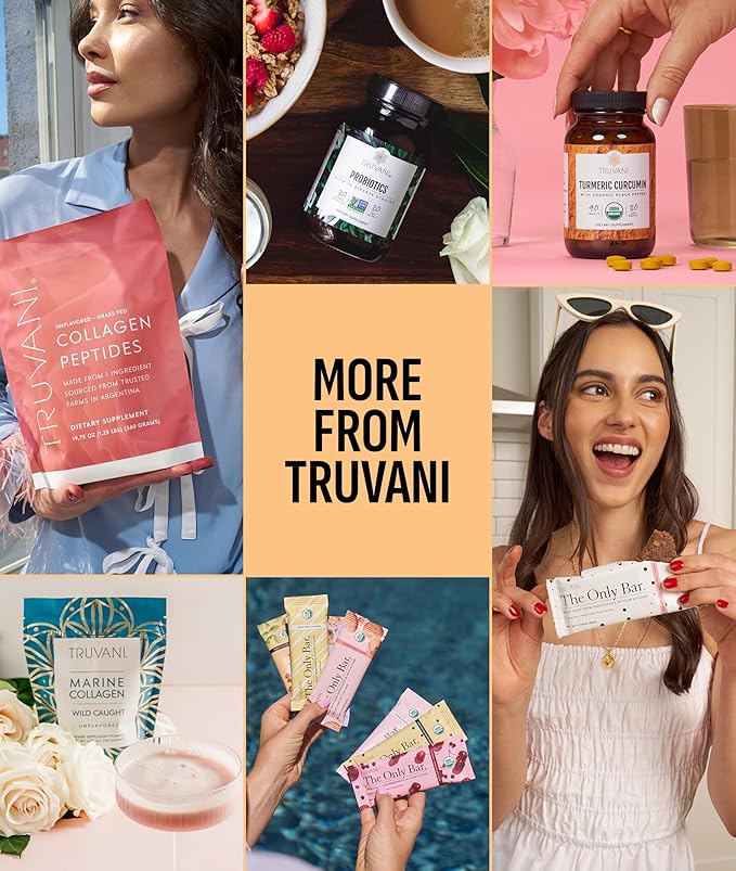 Truvani Vegan Pea Protein Powder | Peanut Butter | 20g Organic Plant Based Protein | 10 Servings | Keto | Gluten & Dairy Free | Low Carb | No Added Sugar