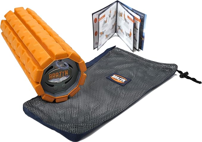 Morph Foam Roller (Bravo-Orange): Collapsible Travel Foam Roller for Back Pain Relief, Workout Muscle Recovery, Back Massager, Deep Tissue Leg Massage, Back Cracker, Stretcher; Small, Portable