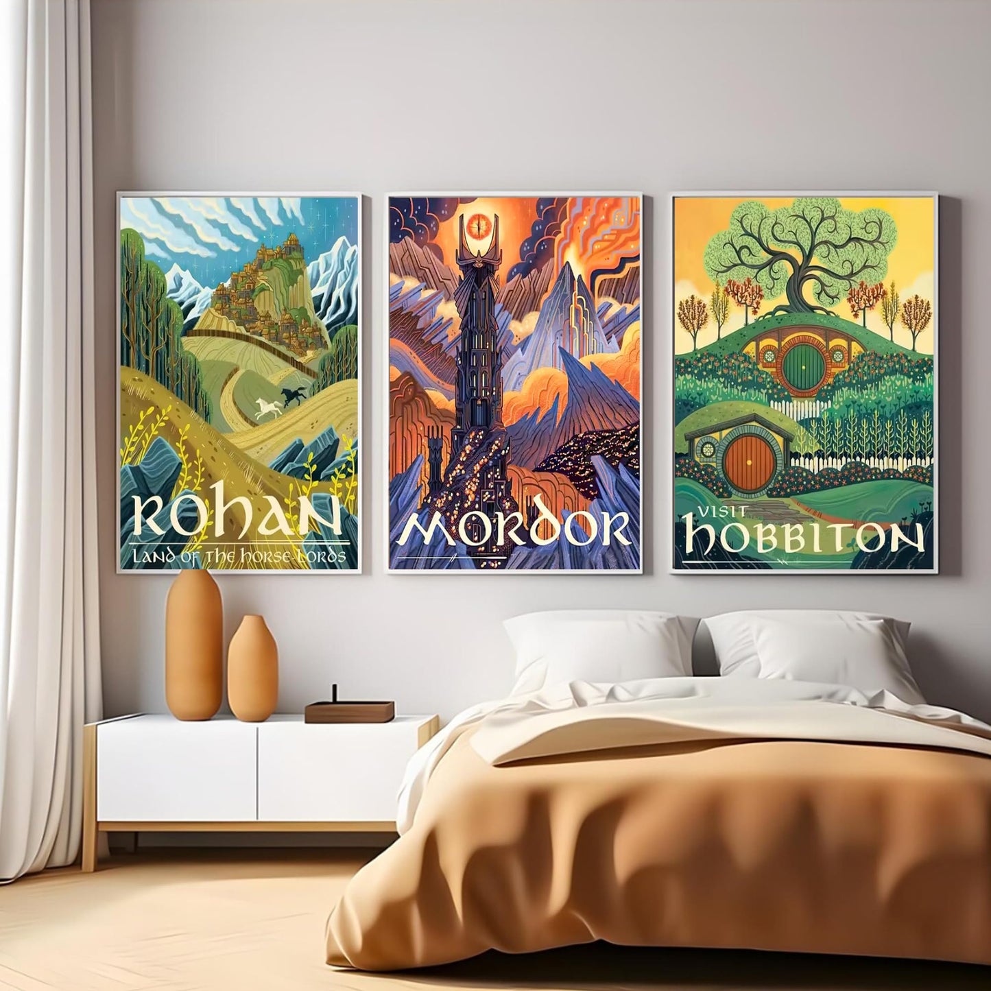 6Packs Ring Art Diamond Art Kits for Adults,Abstract Landscape Diamond Painting Kits,DIY 5D Fairy Dust Diamond Art Painting Kits,Magic Castle Gem Art Painting Kits for Home Wall Decor 12x16inch