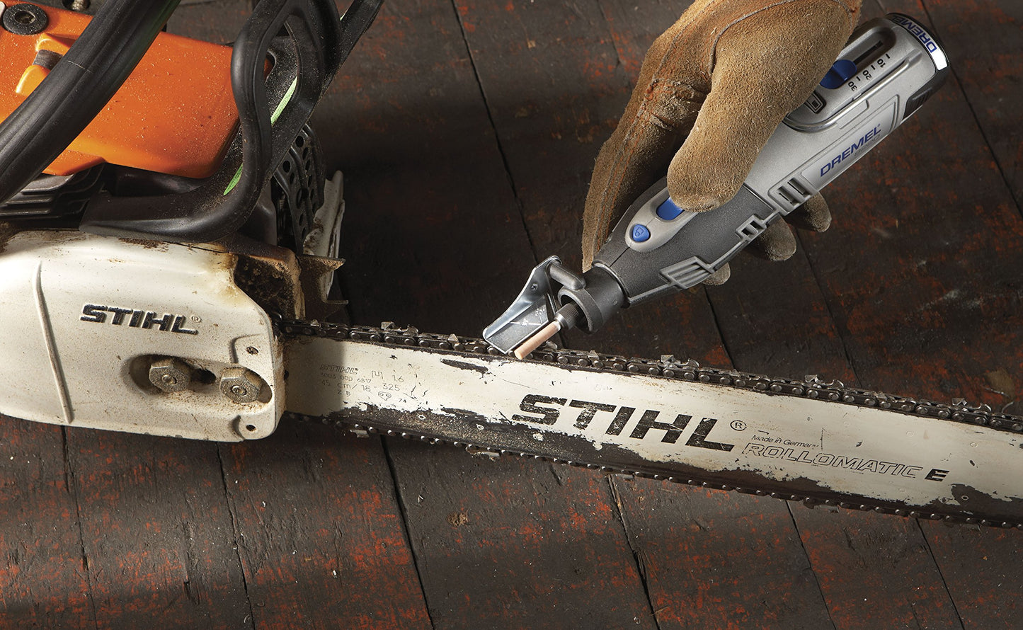 Dremel A679-02 Sharpening Attachment Kit, For Sharpening Outdoor Gardening Tools, Chainsaws, and Home DIY Projects,