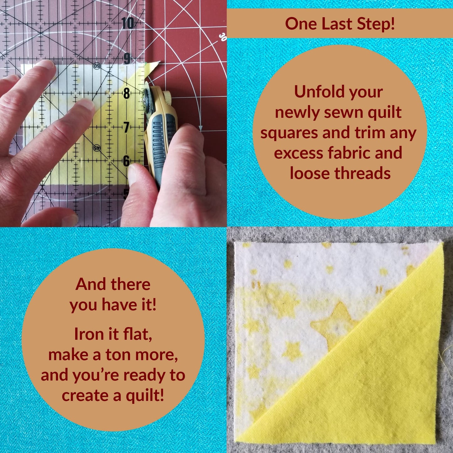 Madam Sew Exclusive | Quarter-Inch Patchwork Sewing Ruler Set | Includes 9" and 17" Quilting Rulers for Precise Marking and Measuring | ¼, ½, and 1" from Each Side | Non-Slip Coating Grips Fabric