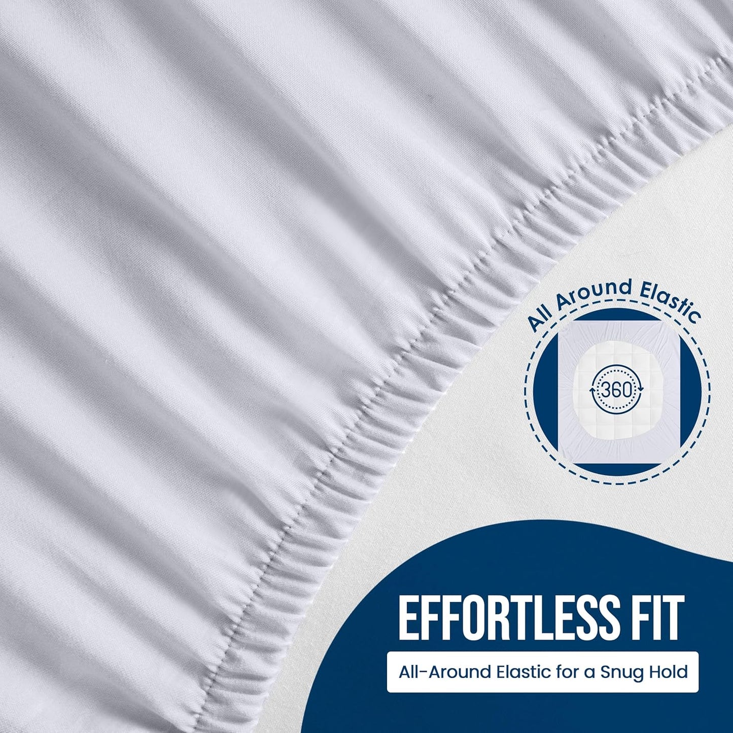 Twin XL Size Mattress Protector Waterproof 14 Pack, Premium 200 GSM Terry Mattress Cover, Soft & Breathable Bed Cover, Fitted Sheet Style Stretchable Deep Pockets 15" by Utopia Bedding (White)