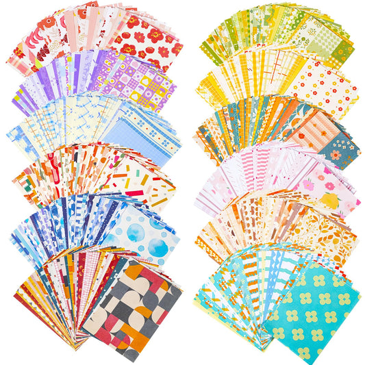 600 Sheets Vintage Scrapbook Paper Set Aesthetic Paper Supplies Diy Decorative Supplies for Writing Drawing Embellishment Scrapbooking Travel Journal 3.35x2.17 Inch