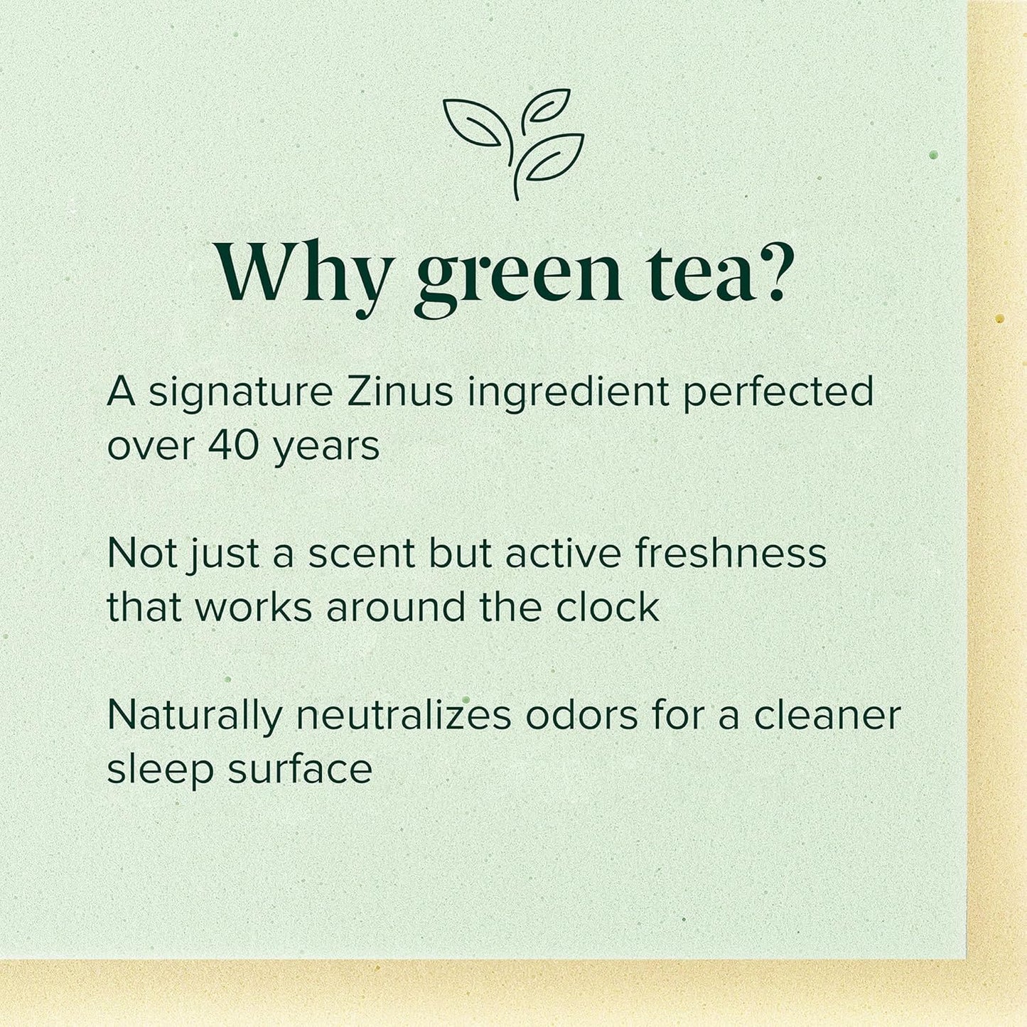 Zinus 10 Inch King Green Tea Memory Foam Mattress - Medium Firm Feel, Zoned Pressure Relief, Safe & Fiberglass Free