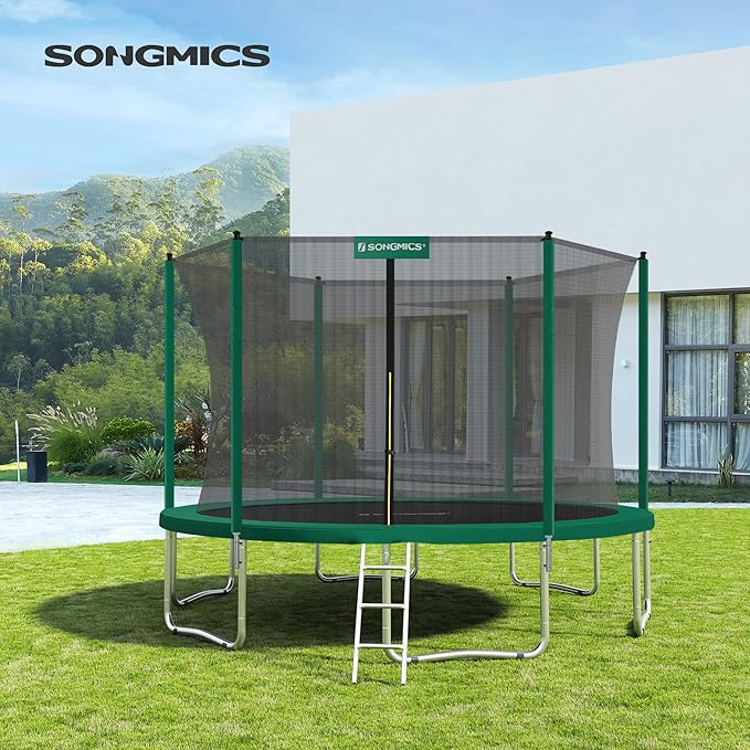 SONGMICS Trampoline Pad, 8ft 10ft 12ft 14ft 15ft Replacement Trampoline Safety Pad, Spring Cover
