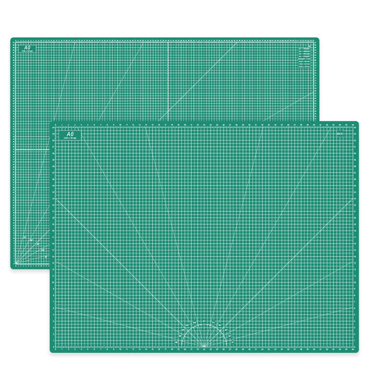 Headley Tools Thickened 36 x 48 Inch Self Healing Sewing Cutting Mat, A0 Rotary Cutting Sewing Mat for Crafts, Double Sided 5-Ply Table Cutting Board for Fabric Quilting Leather Hobby, Green